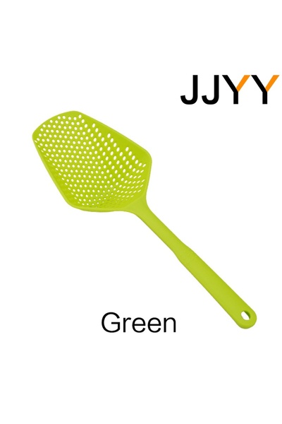 Choice3 مصفاة كبيرة خضراء، ملعقة نودلز كبيرة للمطبخ، ملعقة بمقبض طويل، مقلاة ...