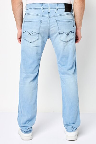 Replay Men Slim Fit Washed Stretchable Denim, Light Blue