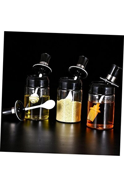 erorex Glass Spice Jars With Spoon Cover For Kitchen,Spice Organizer And Condiment Pots