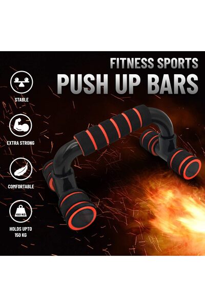 erorex Premium Parallettes Push up Bars Home Gym or Outdoor Workout Pushup Grips Men Women Soft Foam Grip