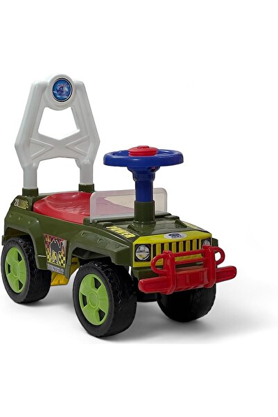 erorex سيارة ركوب الأطفال، بوق سيارة، سيارة دفع بلاستيكية، سيارة دفع للأطفال الصغار، تصميم جيب صغير، متين