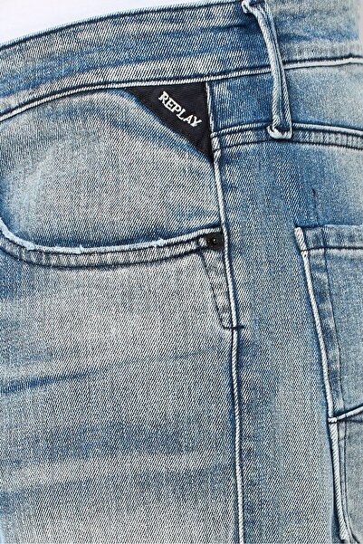 Replay Men Waiton Regular Fit Washed Denim Jeans, Blue