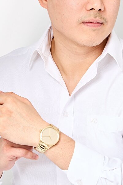 Calvin Klein Men 25200327 Stainless Steel Analog Watch 40 mm, Gold