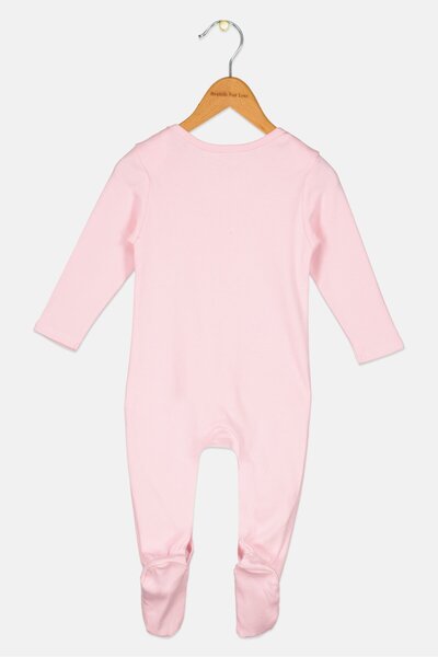 Disney Toddlers Boy Long Sleeve Graphic Print Bodysuits, Pink