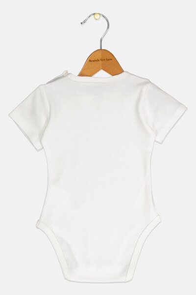 Disney Toddlers Boy Short Sleeve Graphic Print Bodysuit, White