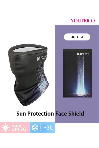 Youtrico 2PCS Ice Silk Gloves+face Mask Set Uv Protection Kit For Driving/cycling SPF50 High Protection