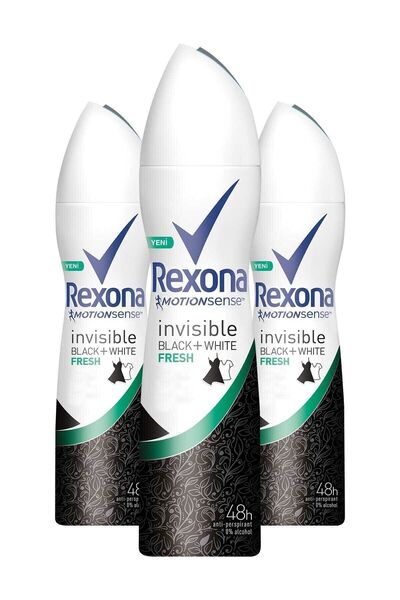 Rexona Women's Invisible Fresh Deodorant Spray 150 ml X 3