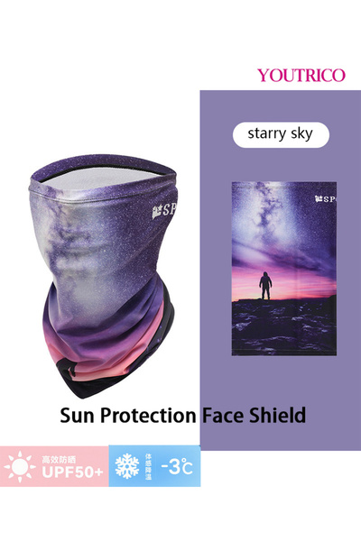 Youtrico 2PCS Ice Silk Gloves+face Mask Set Uv Protection Kit For Driving/cycling SPF50 High Protection