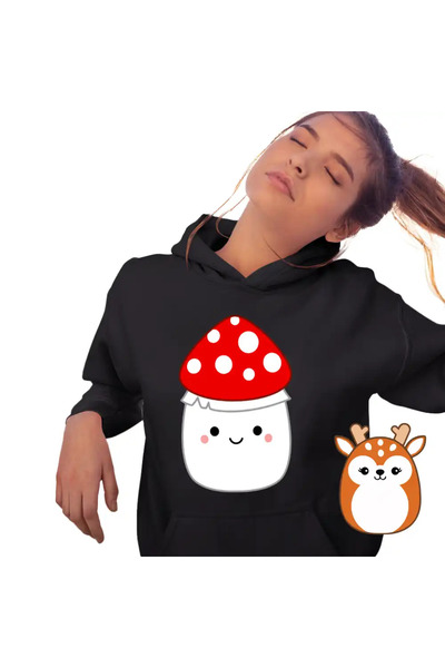 OEM Women's Hoodie Squishmallows Mushroom Mario