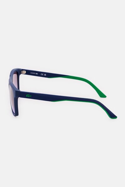 Lacoste Men L957S Square Sunglasses, Mattle Blue