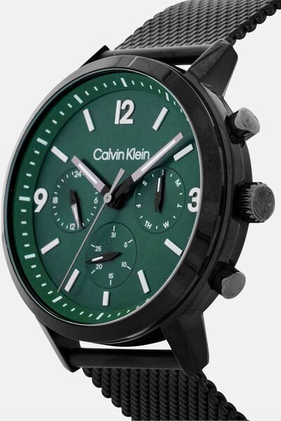 Calvin Klein Men 25200440 Stainless Steel Analog Watch 44 mm, Black