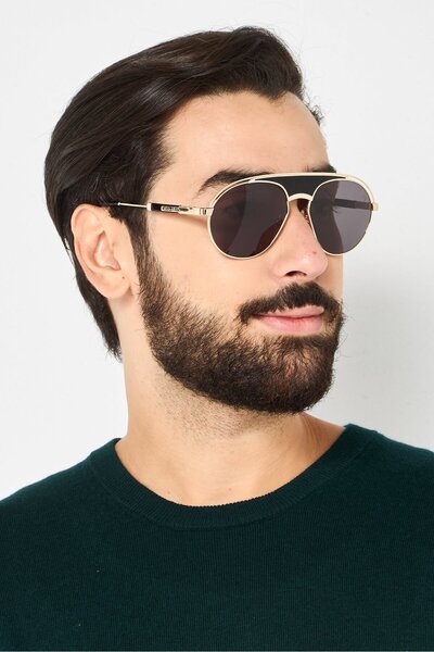 Maserati Men MS524 Aviator Sunglasses, Gold