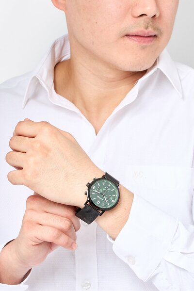 Calvin Klein Men 25200440 Stainless Steel Analog Watch 44 mm, Black