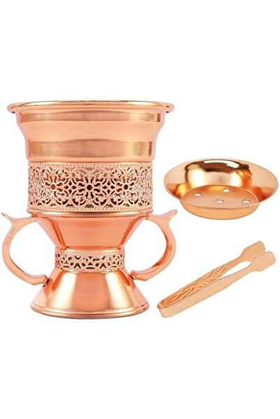 SAQOWARE HOCUROAY Metal Frankincense Resin Incense Burner, Incense Censer, Portable Bakhoor Burner, Charcoal