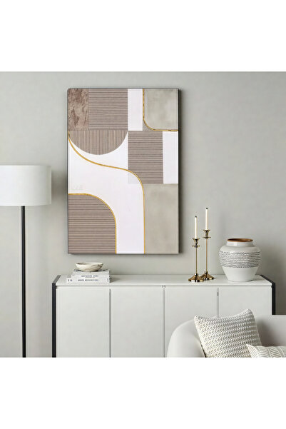 Ebticar لوحة جدارية فنية متعددة الالوان تضيف قيمة فنية الي الاثاث مقاس 120*80 سم