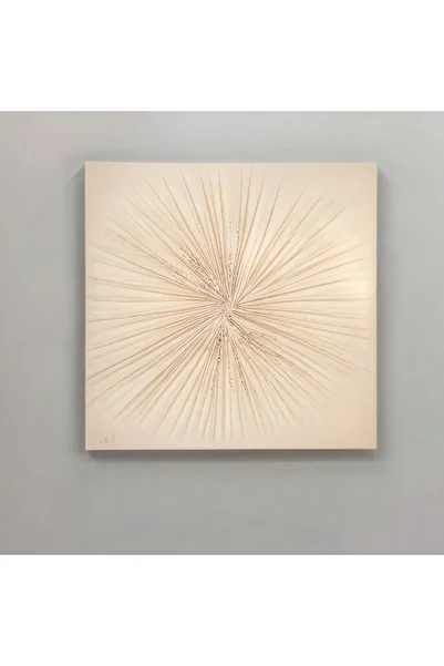 Ebticar Modern Unframed Beige Wall Art 100*100 cm
