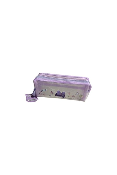 BuradaBuldun Kuromi Double Eyed Mesh Pencil Bag 20 X 7.5 X 7.5 - Single