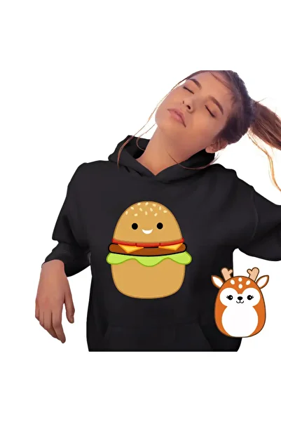 OEM Women's Hoodie Squishmallows Hamburger