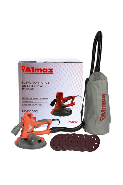 Golden Fish Slefuitor pereti cu LED, 750 W, 2500 Rpm, Ø190 mm, AZ-EC002