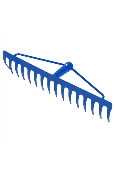 micul fermier Greblă metalică de 16 țoli cu ranforsare