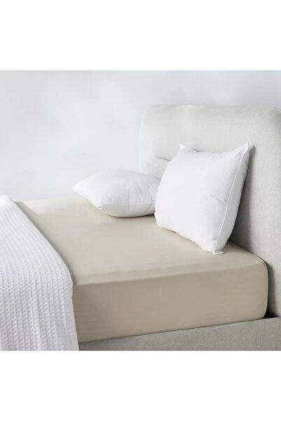Home Centre Hampton Cotton Sateen 220 Thread Count Super King Fitted Sheet - 200x205 cm
