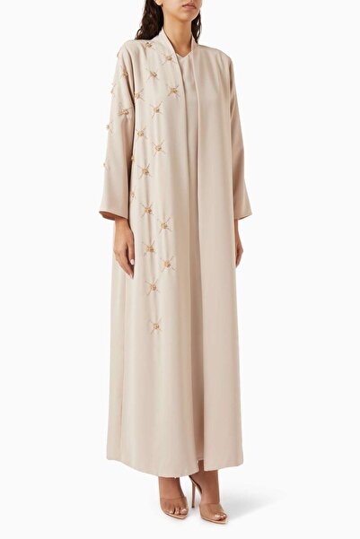 Ruya Studio Crepe Fabric Beaded Detail Abaya Comfortable Elegance for Modern ...