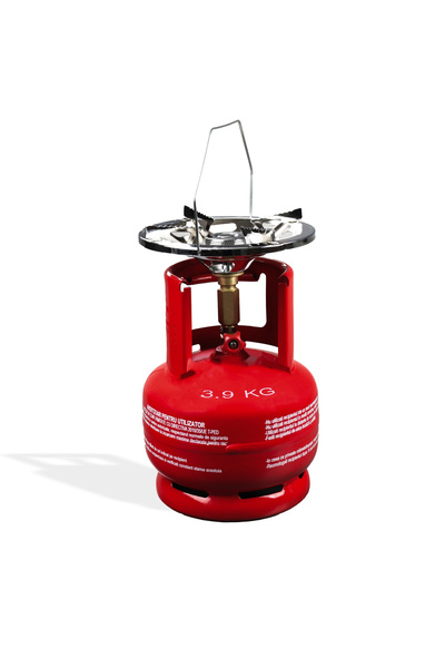 elefant Butelie camping cu arzator din metal cu talpa si guler de protectie pentru conector 5L