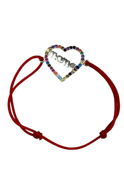 Flippy Bratara Snur Reglabil, Argint 925, Mama Cu Zirconii Colorate, Jolie Si...