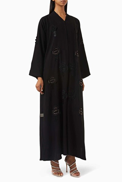 Rauaa Official 3D Floral Detailed Abaya Ideal Choice for Comfortable Design a...