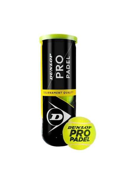 DUNLOP Pro Padel Balls – 3-Pack, High Bounce, Durable Felt, Tournament Grade