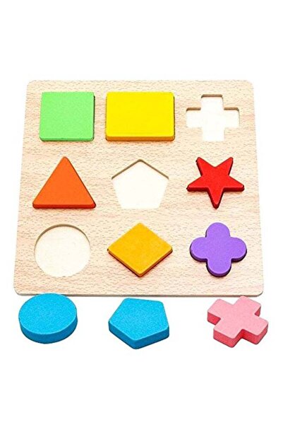 LEWO لعبة تعليمية للأطفال مكونة من 10 قطع من أدوات فرز الأشكال الهندسية الإبداعية 8.66x8.66x0.59