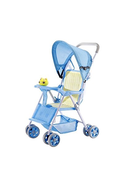 Mixbo Carucior pentru copii, model sport, ultracompact, roti duble, 15 kg, 1 an +, albastru