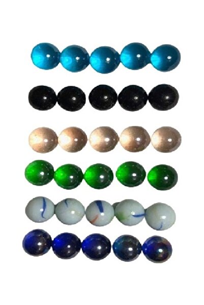 Generic 30 قطعة من كرات زجاجية JMD مقاس 1.6 سم