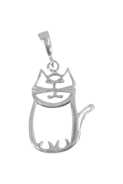 Flippy Pandantiv, Jolie Silver, Argint 925, Model Pisica, 2 g, 25x15 mm
