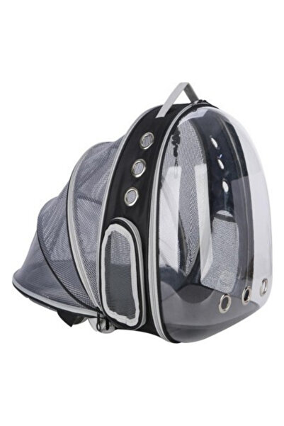 Nunbell Körüklü Astronot Kedi Ve Köpek Taşıma Çantası Siyah