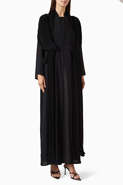 Beige Collection Offering Modern Chic and Elegance Ruffled Abaya Set for a St...