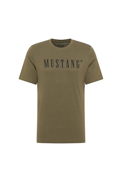 Mustang Herren T-Shirt - Austin, Big Logo, Bio-Baumwolle, Single Jersey