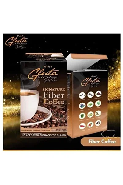 Gluta Lipo GlutaLipo 12 in 1 Gluta Lipo Gold Series Signature Fiber Coffee – 10 Sachets