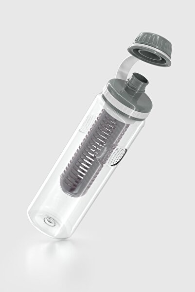 Renga Ege 750 ml Tritan Detox Flask with Strainer 911008 Smoked