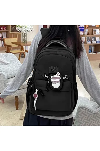 OEM Schoolbag/Backpack for school, work or travel, with piggy bank accessory, 47 x 32 x 15 cm
