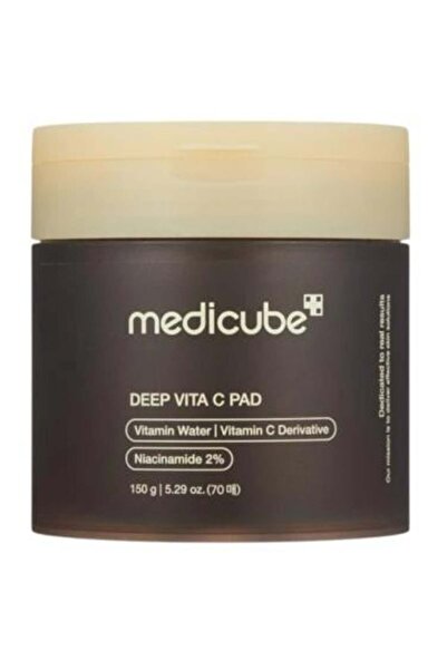 Medicube ميديكيوب - مسحات تونر قطنيه ديب فيتا سي لتفتيح البقع الداكنة - 70 قطعه