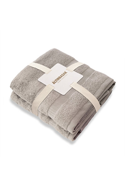 Altınbaşak Nori 100% Cotton 2-Piece Hand Towel Set 50 X 90 Light Beige