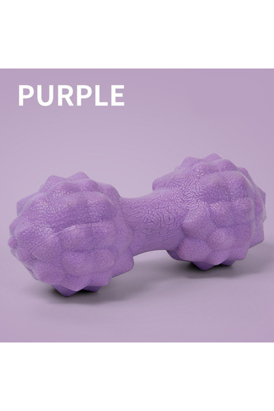 Choice Purple Double Balls Fascia Ball Raised Point Massage Ball TPR Posture ...