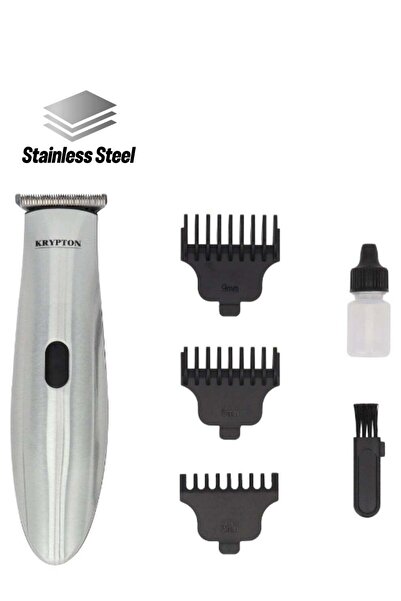 KRYPTON Rechargeable Digital Hair Clipper – Waterproof, LED Display, 60 Min Use, 3 Combs, USB Charge