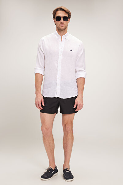 BROOKS BROTHERS Erkek Siyah Lastikli Deniz Şortu