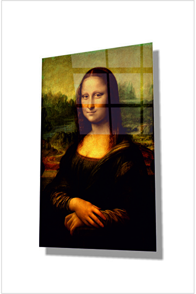 kontemcam Mona Lisa Cam Tablo – Ünlü Sanat Eseri Tasarımlı Modern Dekoratif D...