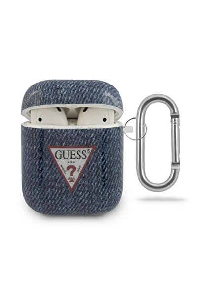 Guess Jeans Case for AirPods 1/2, TPU, Navy Blue