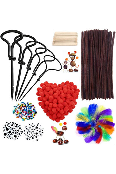 Sunshine smile Set de accesorii decorative, metal/plastic/textil, multicolor,...