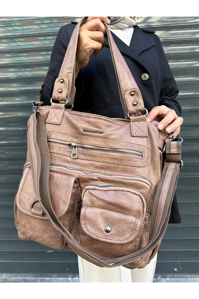 Just Polo Women's New Season 2-Compartment Luxury Soft Leather Adjustable Cross Strap Stylish Shoulder Bag