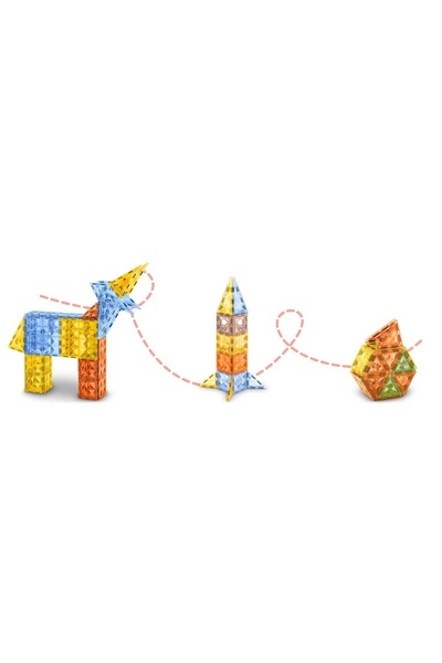Ricokids Building set with magnetic pieces, stimulates creativity and imagination, developing fine motor skills...